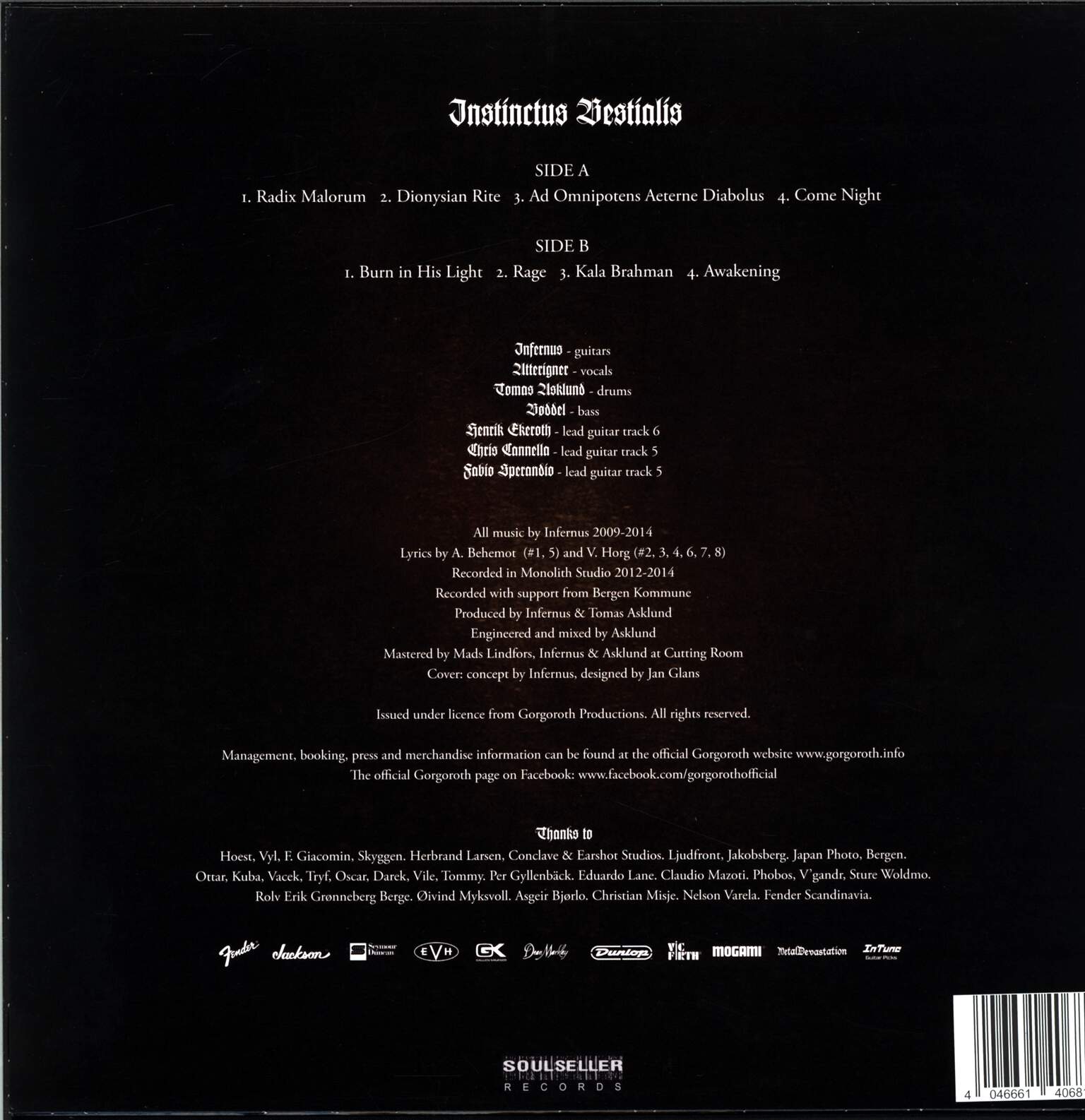 Gorgoroth: Instinctus Bestialis, 1×LP (Vinyl)
