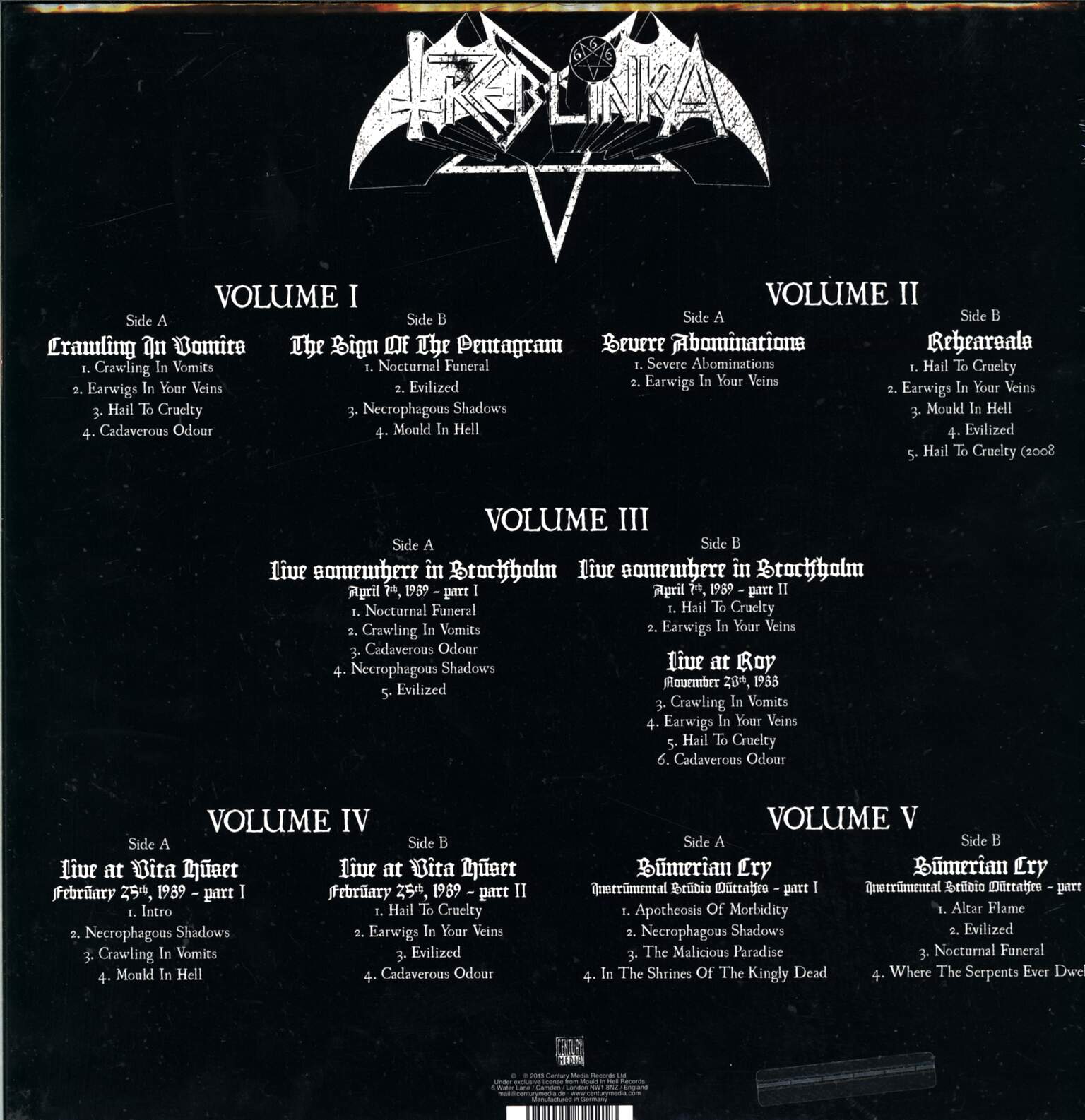 Treblinka: Shrine Of The Pentagram, 5×LP (Vinyl)