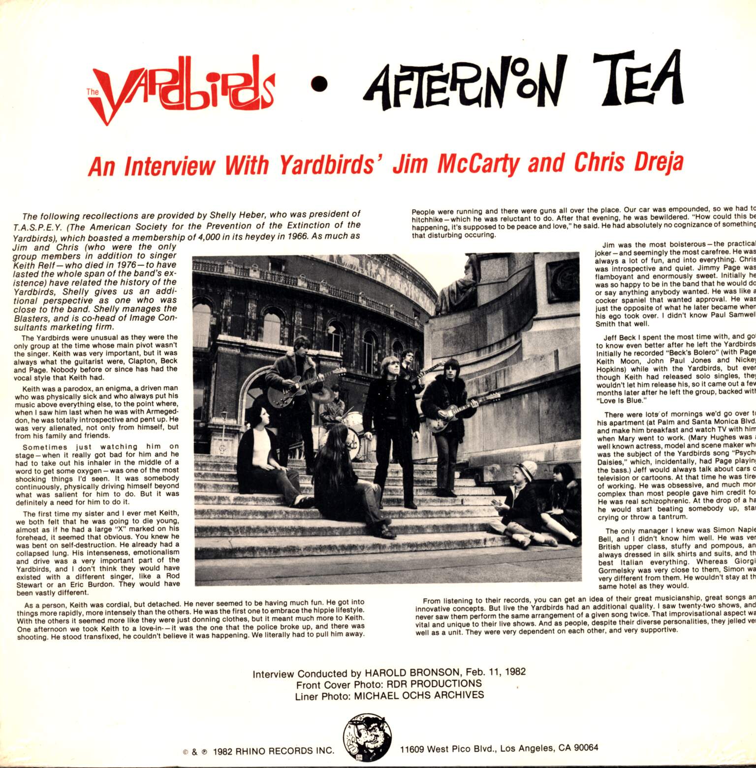 The Yardbirds: Afternoon Tea, 1×LP (Vinyl)