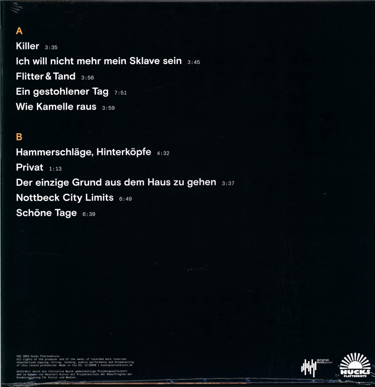 Muff Potter: Bei aller Liebe, 1×LP (Vinyl)