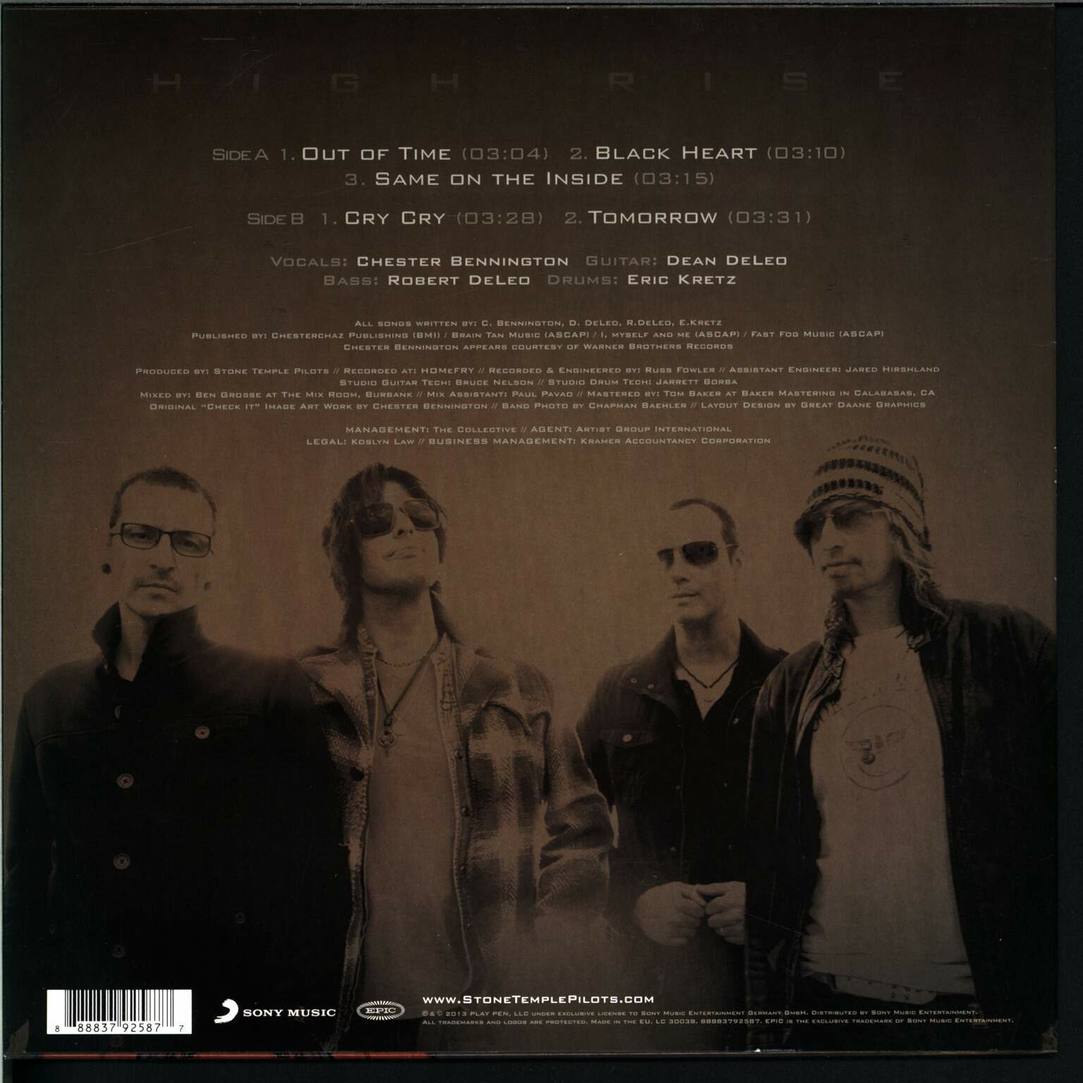 Stone Temple Pilots: High Rise, 1×10" Vinyl EP