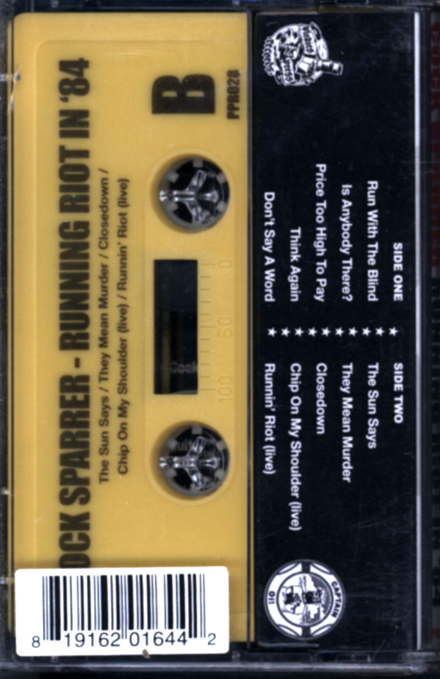 Cock Sparrer: Running Riot In '84, 1×Tape