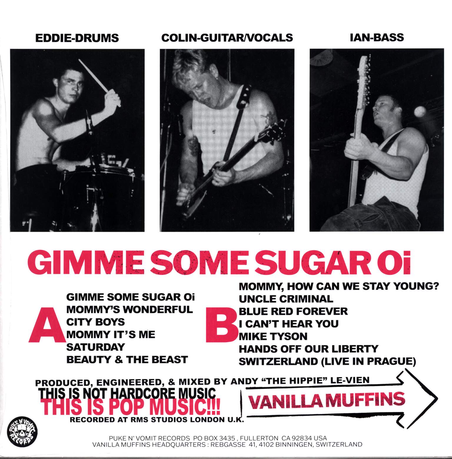 Vanilla Muffins: Gimme Some Sugar Oi!, 1×LP (Vinyl)