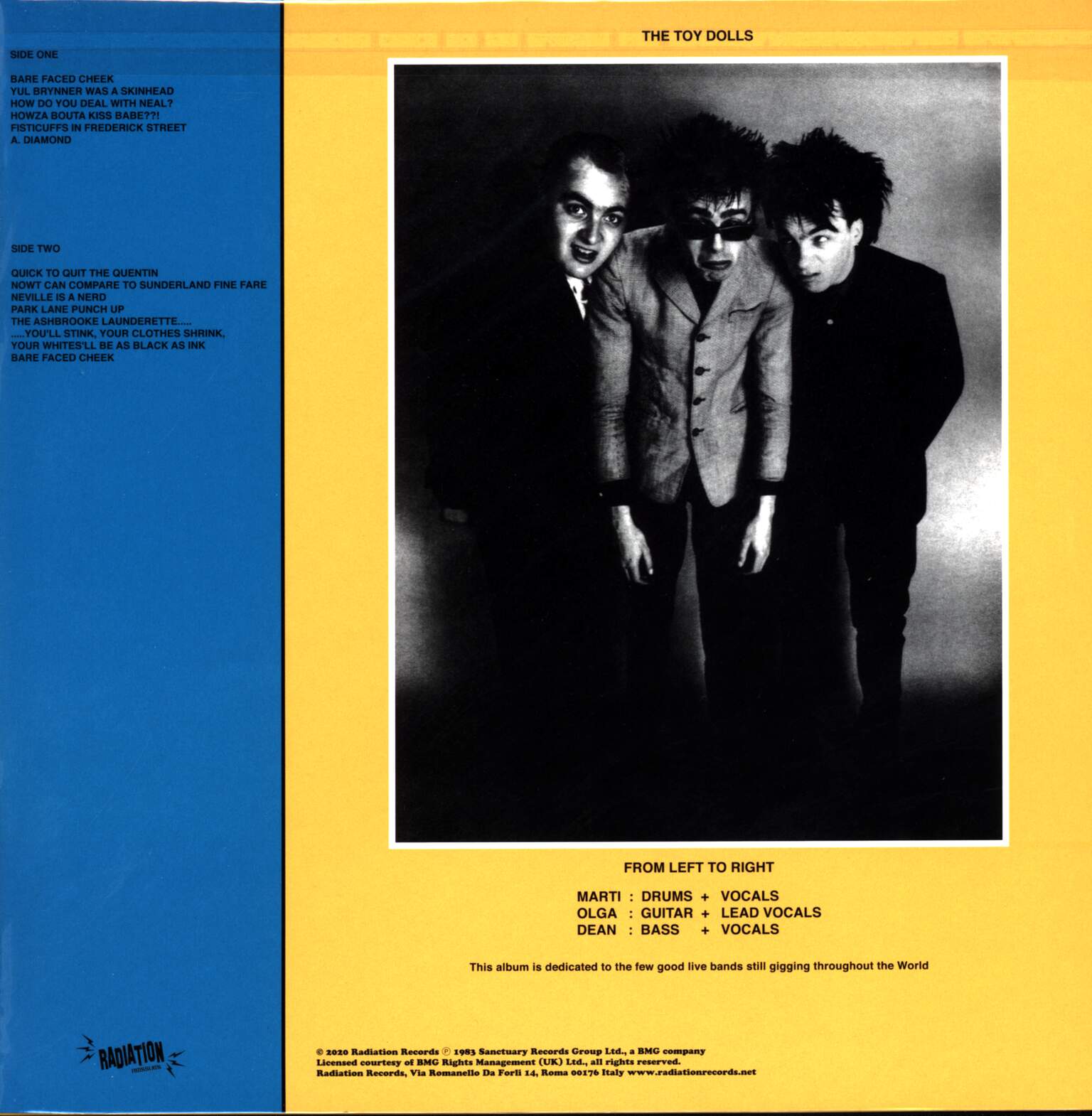 Toy Dolls: Bare Faced Cheek, 1×LP (Vinyl)