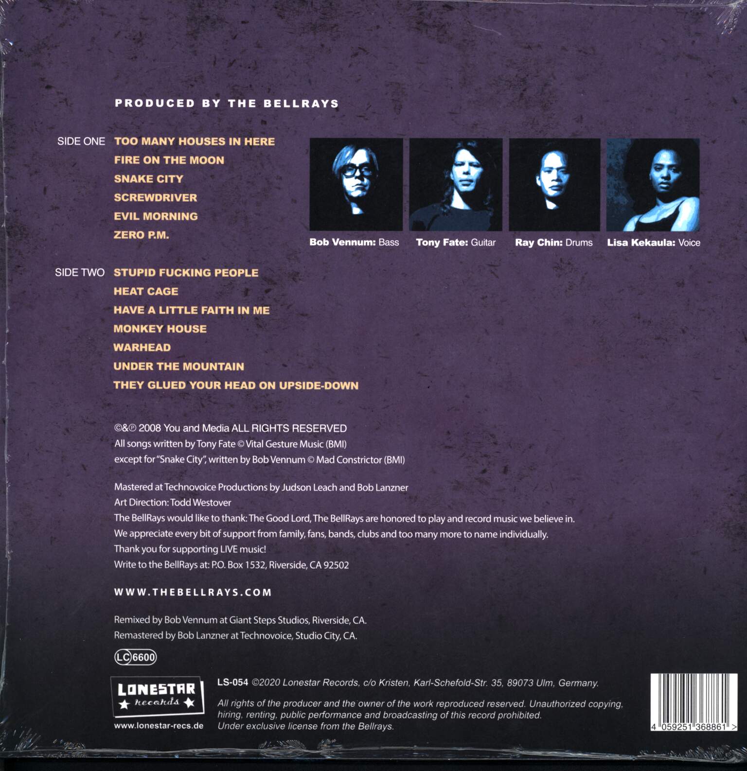 The Bellrays: Grand Fury - Remixed / Remastered, 1×LP (Vinyl)
