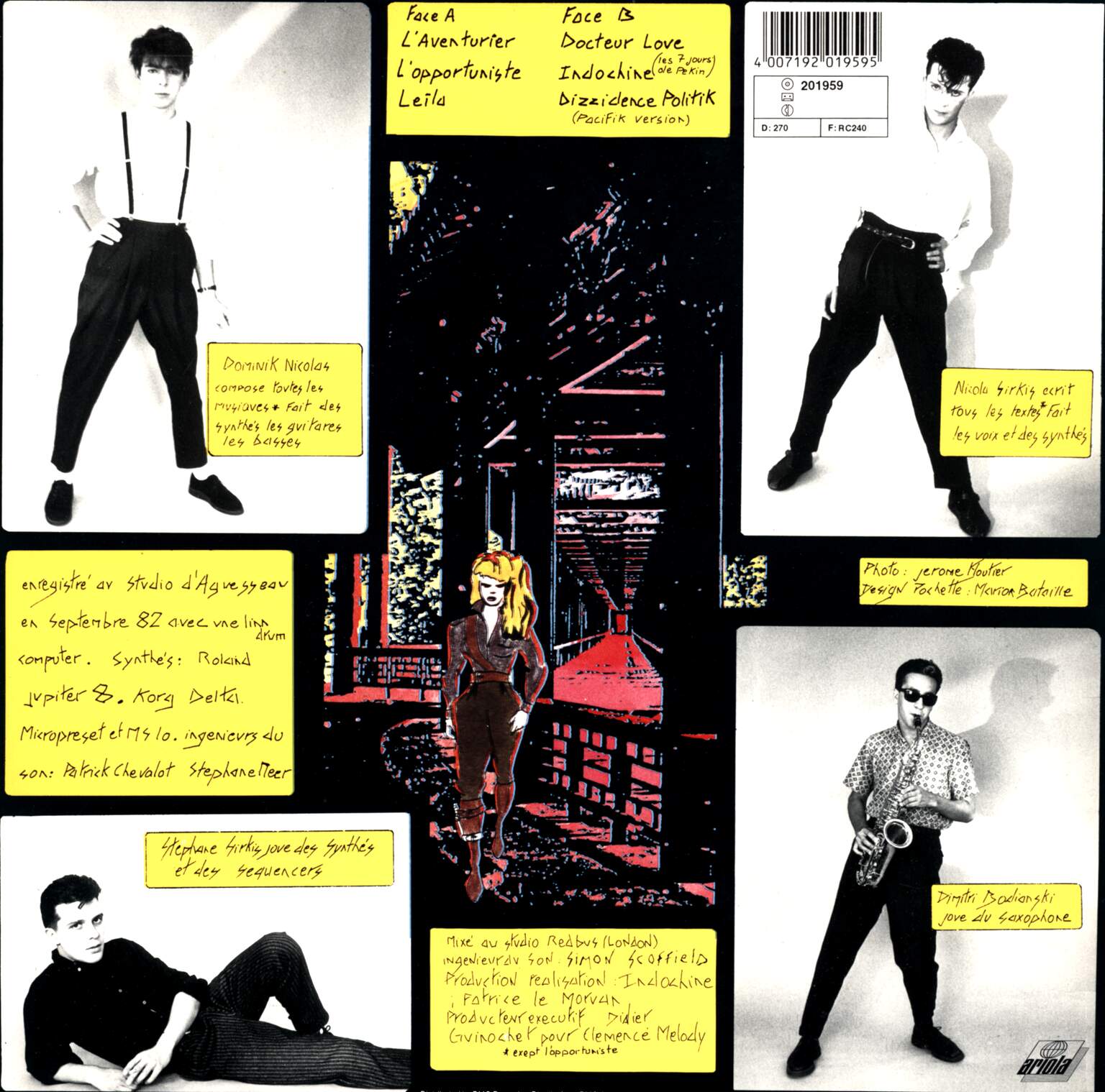 Indochine: L'Aventurier, 1×LP (Vinyl)