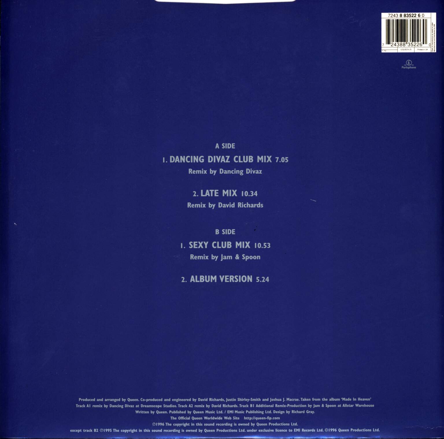 Queen: You Don't Fool Me (The Remixes), 1×12" Maxi Single (Vinyl)