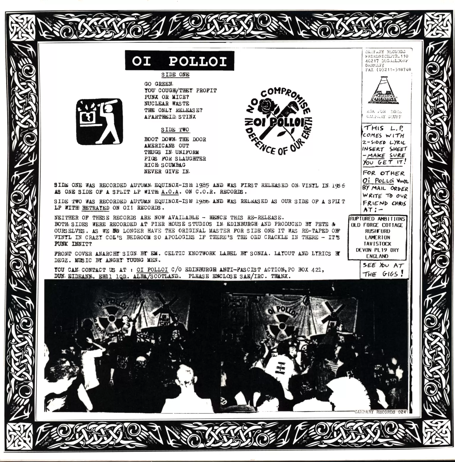 Oi Polloi: Fight Back!, 1×LP (Vinyl)
