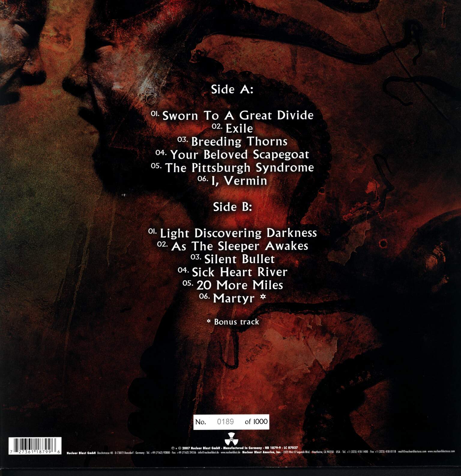 Soilwork: Sworn To A Great Divide, 1×LP (Vinyl)