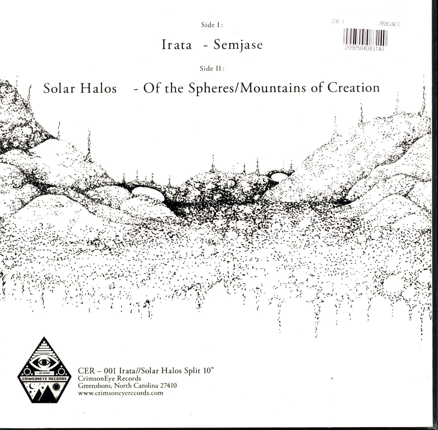 Irata: Irata//Solar Halos Split 10", 1×10" Vinyl EP