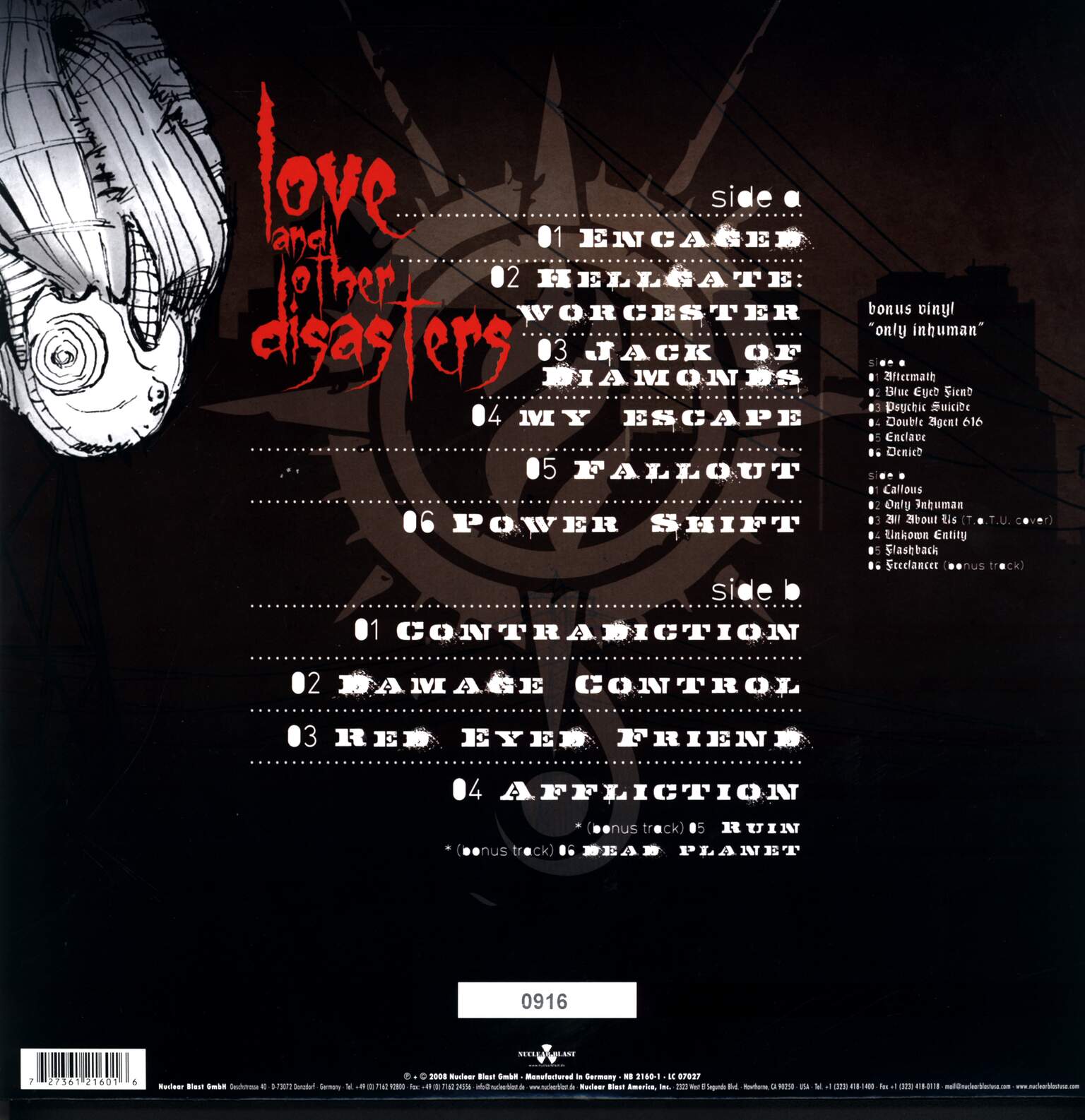 Sonic Syndicate: Love And Other Disasters, 2×LP (Vinyl)