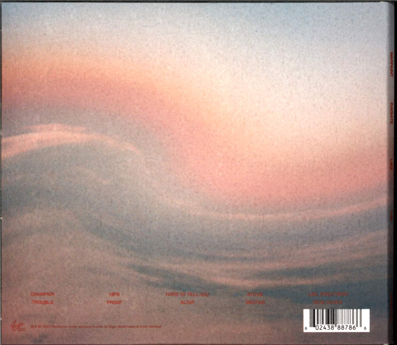 Warpaint: Radiate Like This, 1×CD