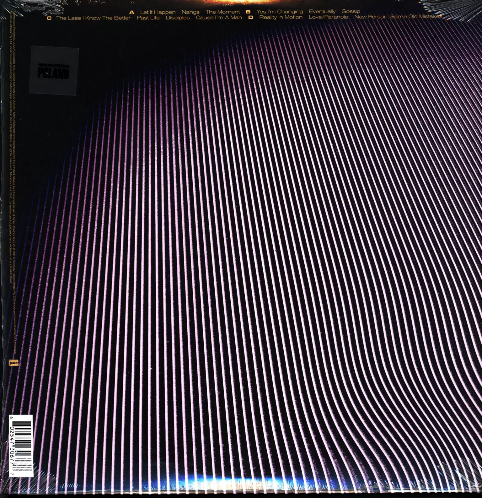 Tame Impala: Currents, 2×LP (Vinyl)