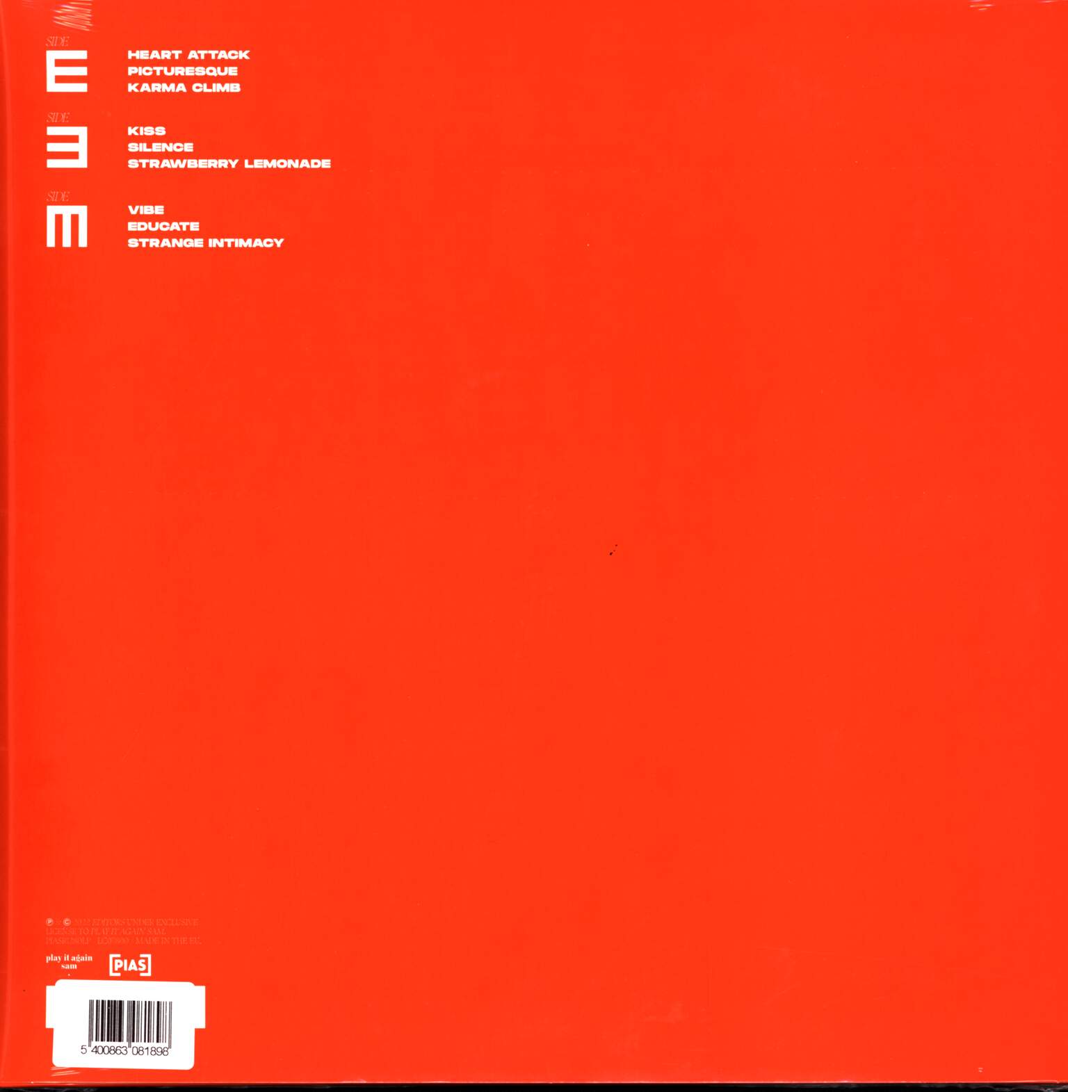 Editors: EBM, 2×LP (Vinyl)
