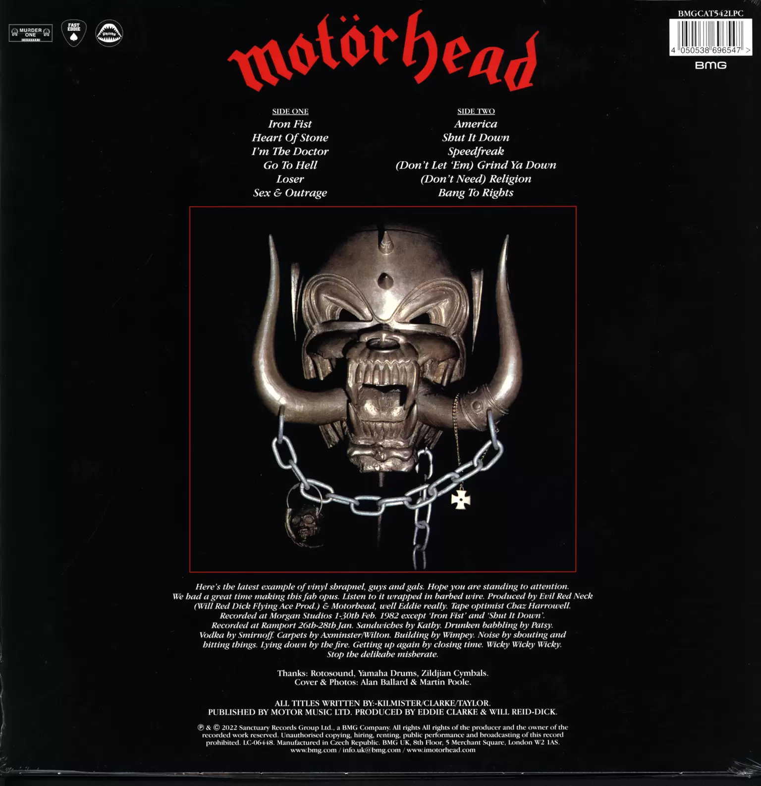 Motörhead: Iron Fist, 1×LP (Vinyl)