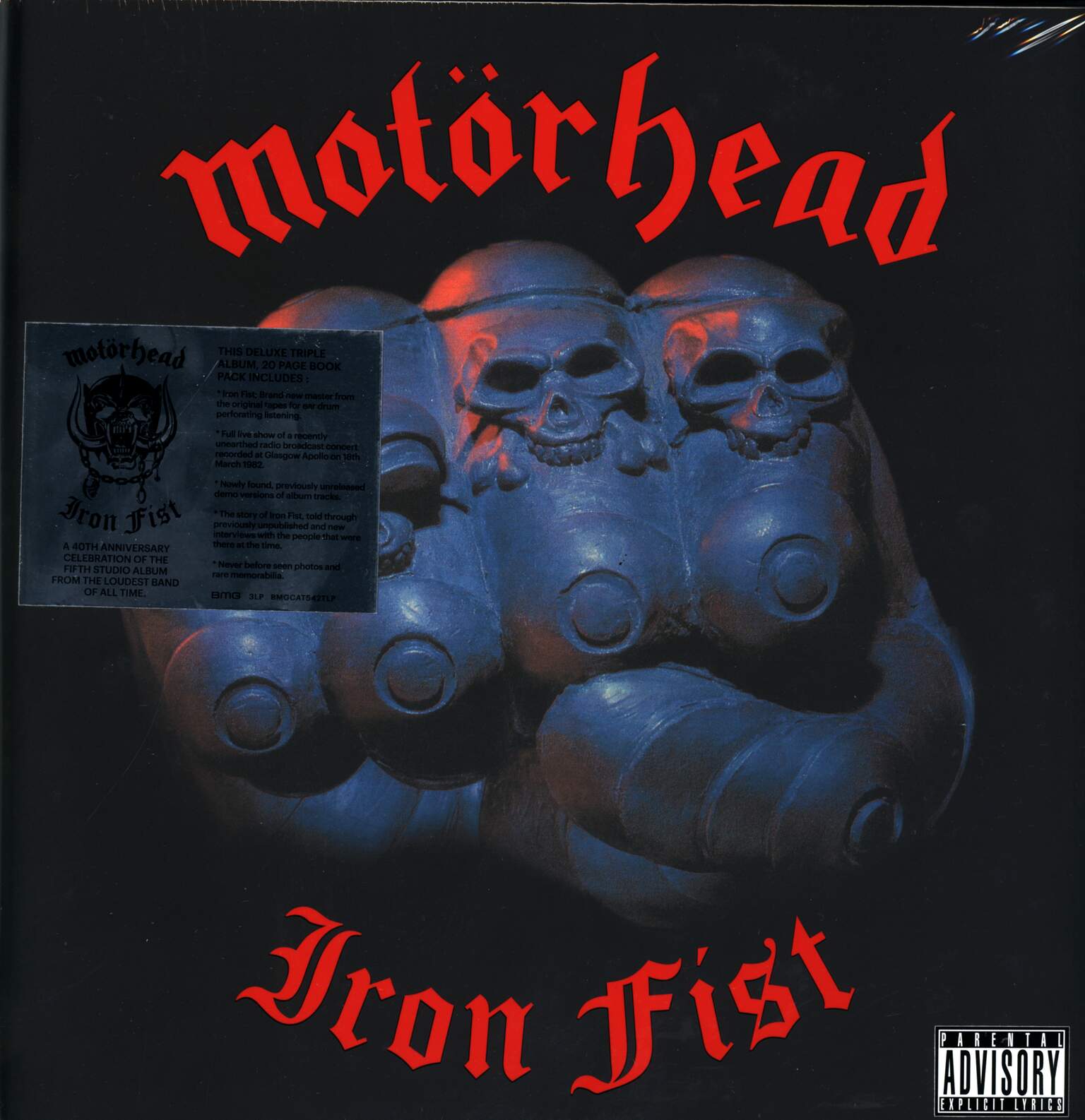 Motörhead: Iron Fist (40th Anniversary Edition), 3×LP (Vinyl)