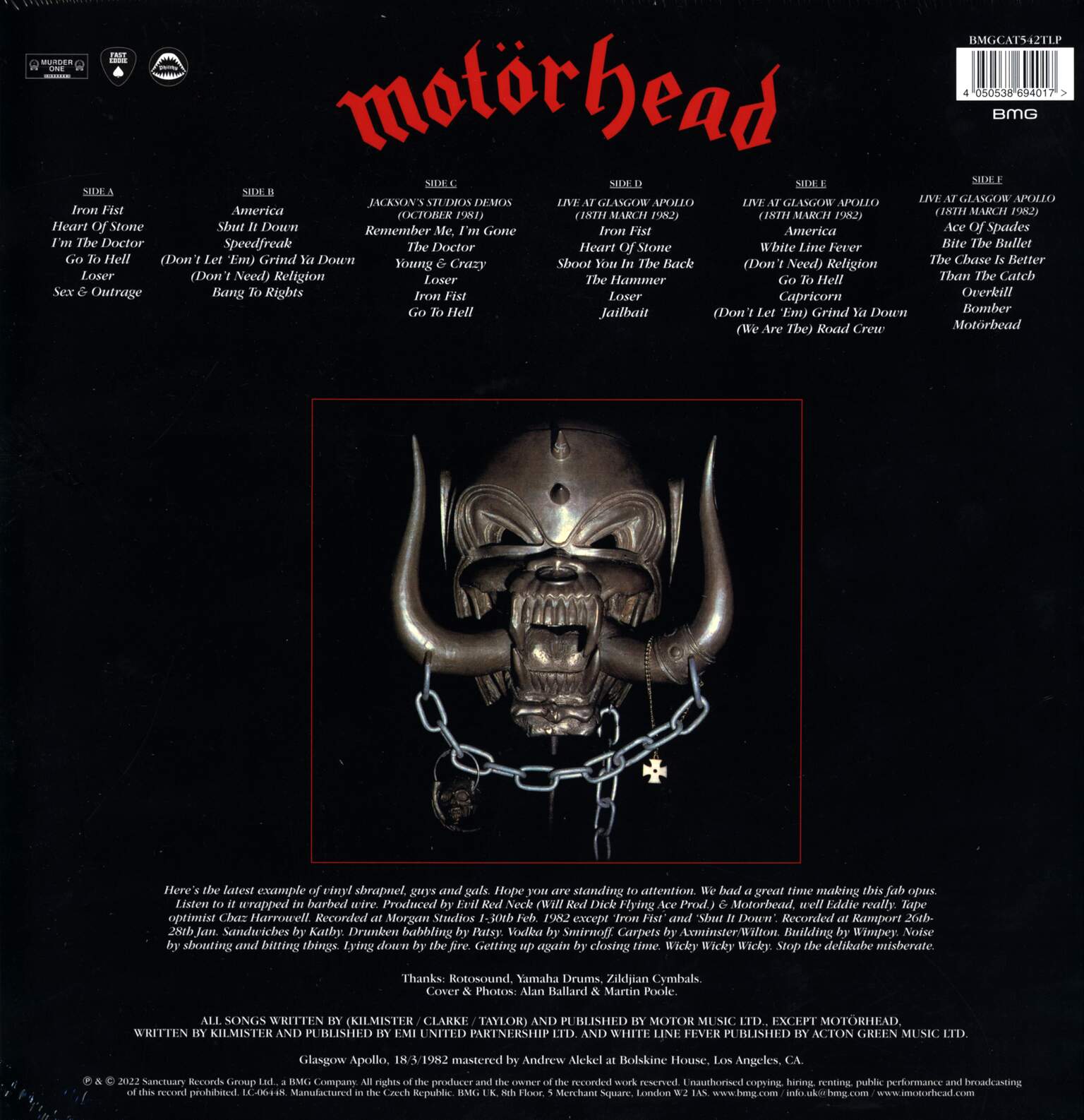 Motörhead: Iron Fist (40th Anniversary Edition), 3×LP (Vinyl)