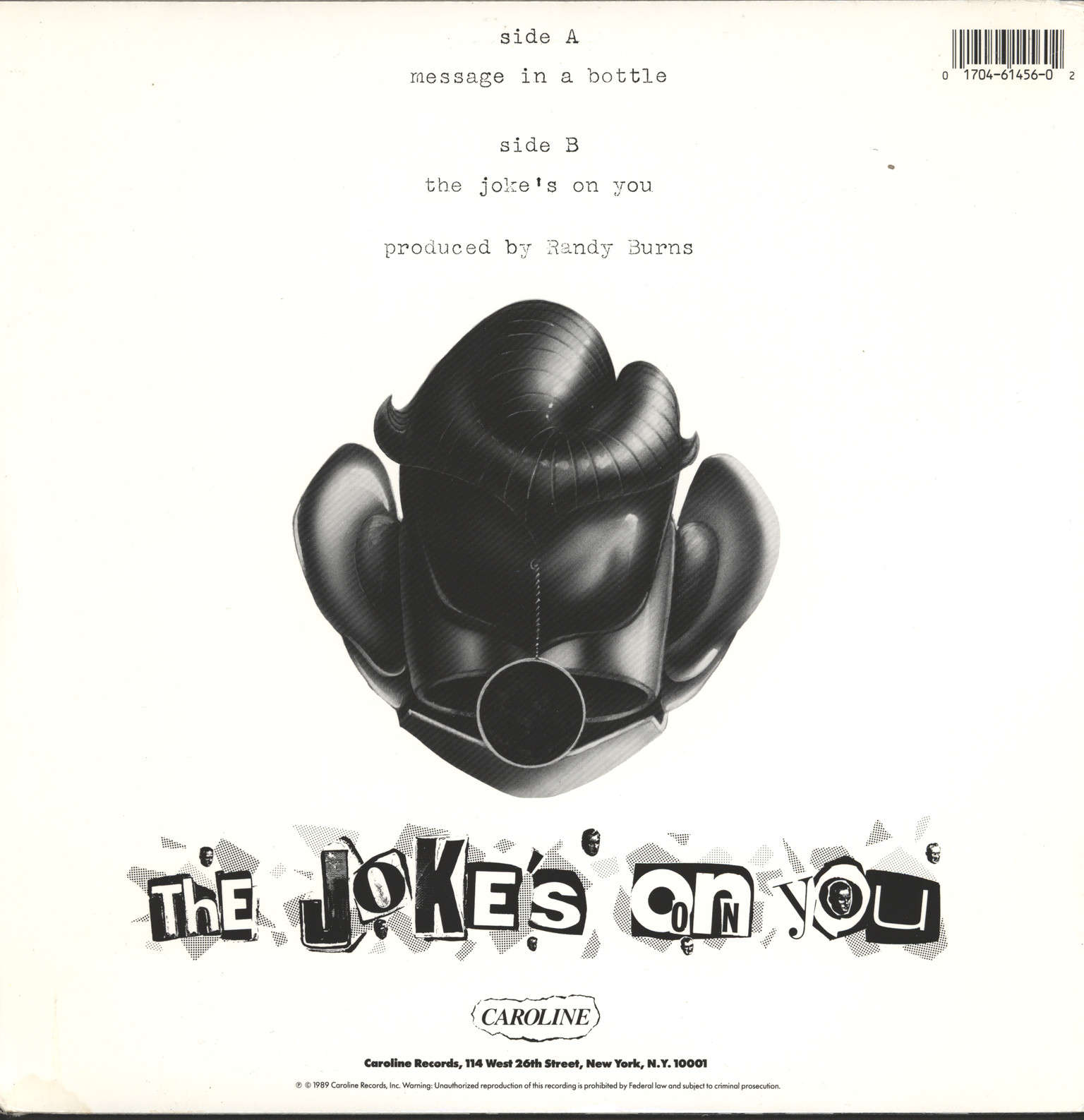 Excel: Message In A Bottle, 1×12" Maxi Single (Vinyl)