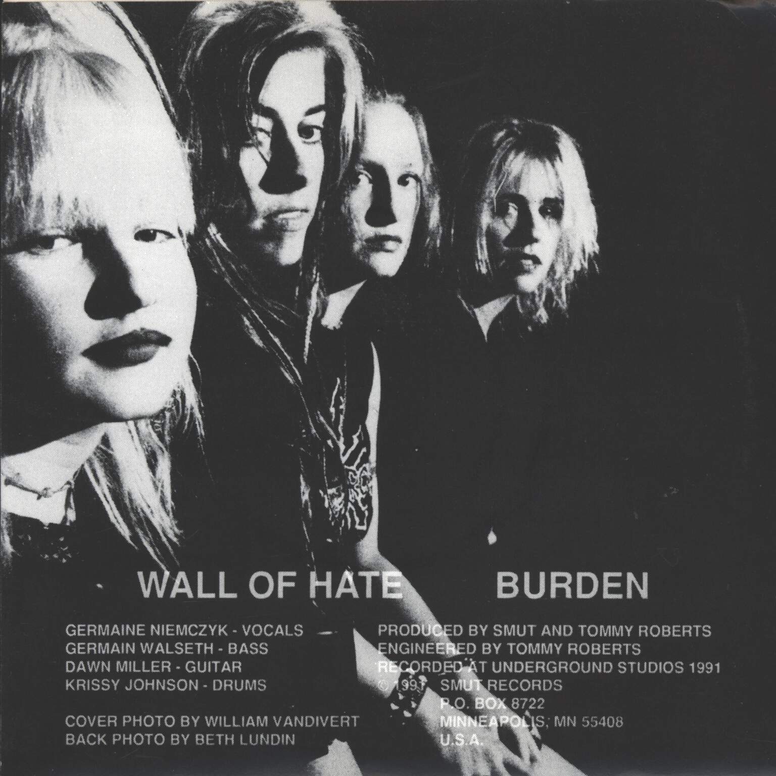 Smut: Wall Of Hate / Burden, 1×7" Single (Vinyl)