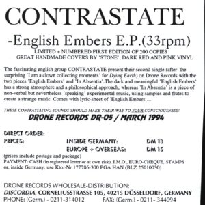 Contrastate: English Embers