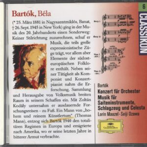 Béla Bartók: Music For Strings, Percussion And Celesta / Concerto For Orchestra