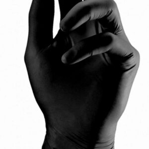 Handschuh: Nitril Einweghandschuhe schwarz AQL 1,5