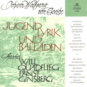 Johann Wolfgang von Goethe: Jugendlyrik Und Balladen