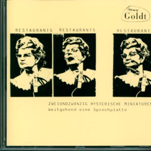 Max Goldt: Restaurants Restaurants Restaurants