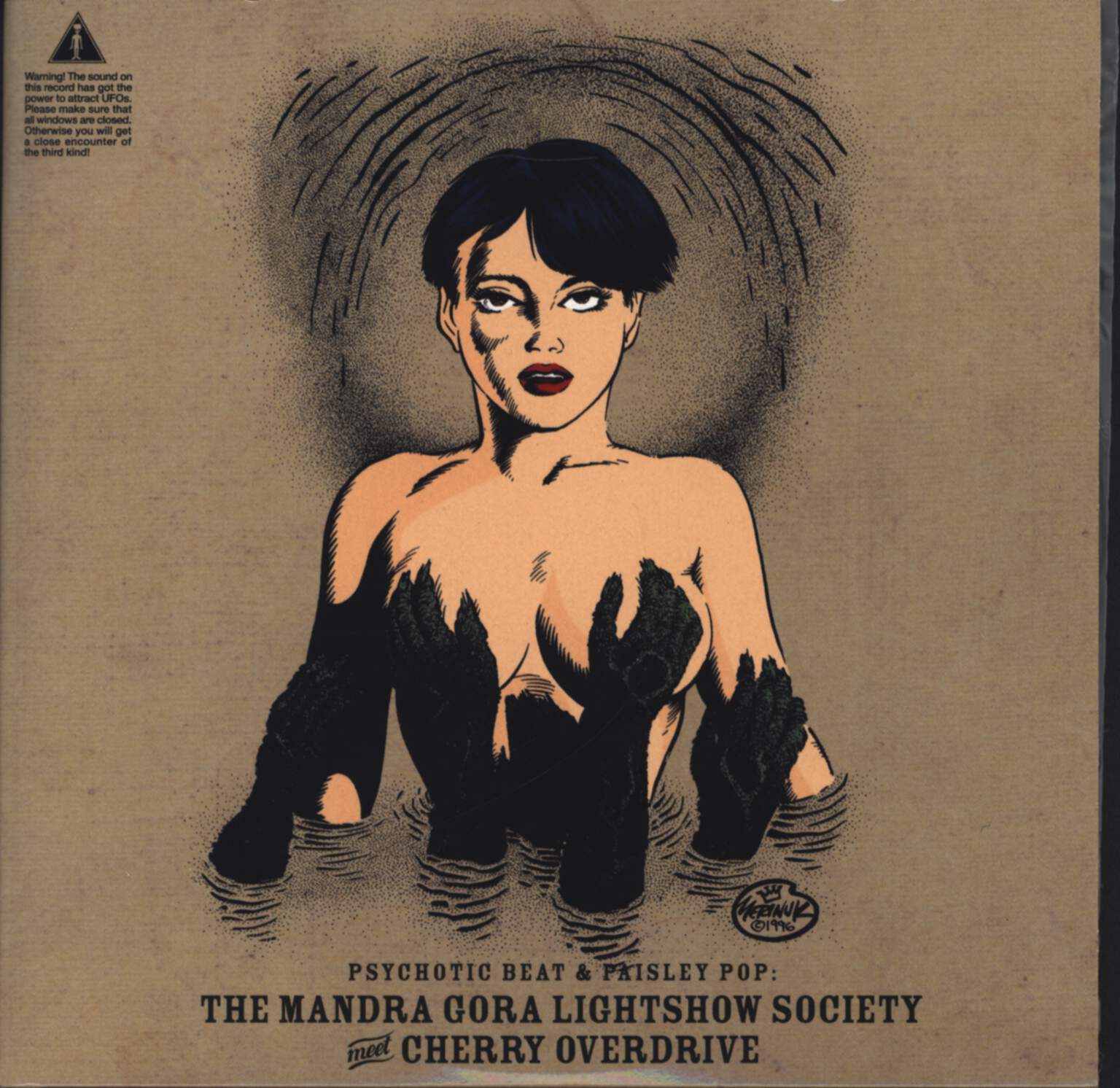 Mandra Gora Lightshow Society / Cherry Overdrive: Psychotic Beat & Paisley Pop: The Mandra Gora Lightshow Society Meet Cherry Overdrive