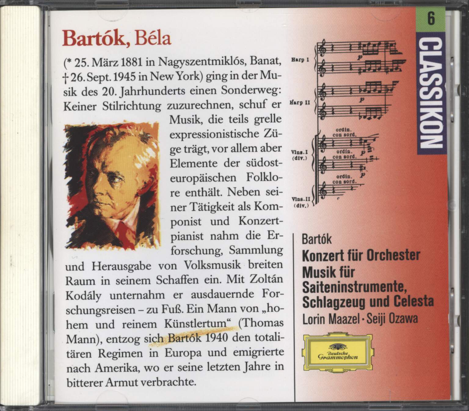 Béla Bartók: Music For Strings, Percussion And Celesta / Concerto For Orchestra