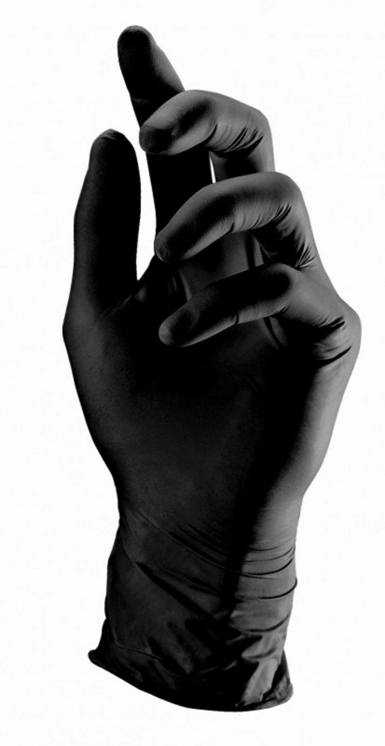 Handschuh: Nitril Einweghandschuhe schwarz AQL 1,5