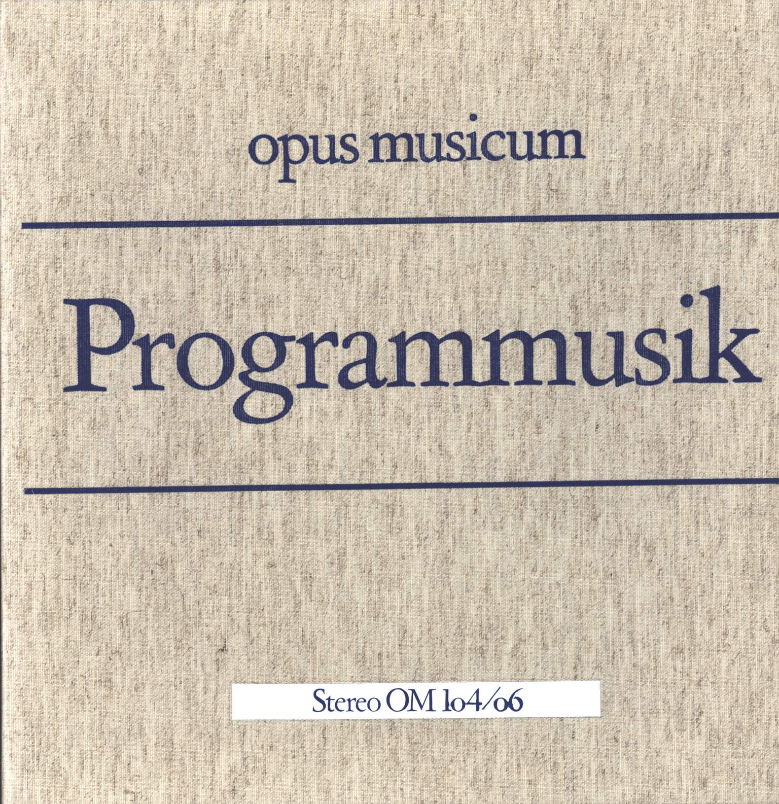 Various: Programmusik