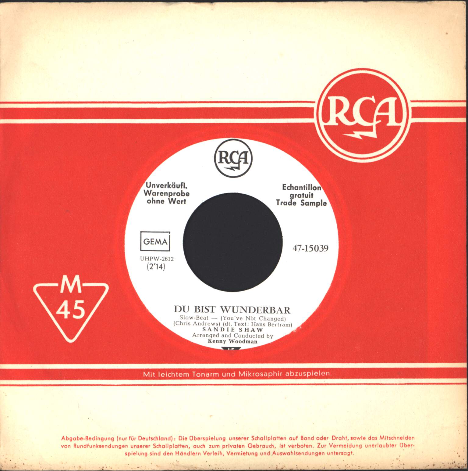 Sandie Shaw: Du Bist Wunderbar (You've Not Changed)