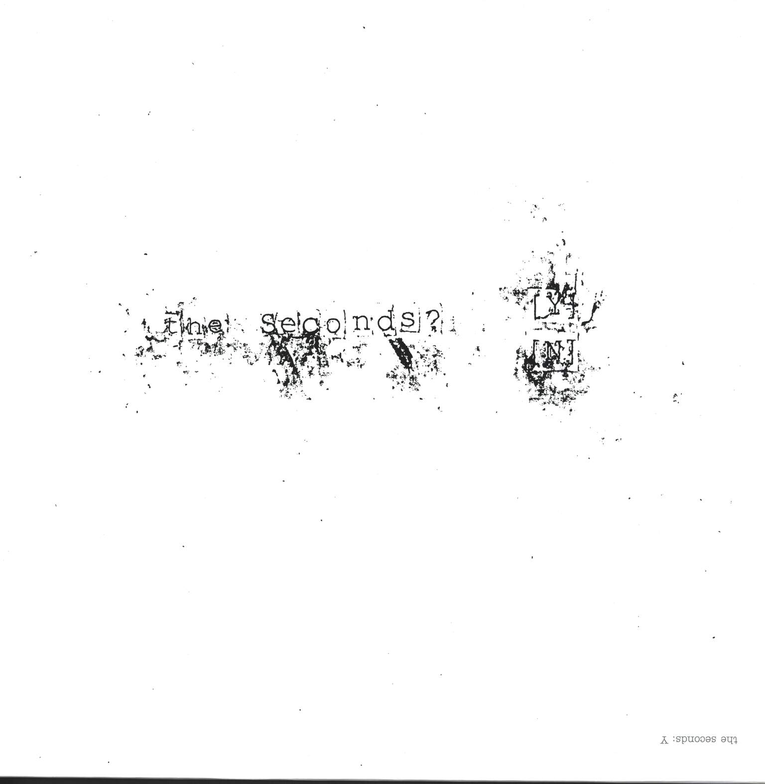 The Seconds: Y