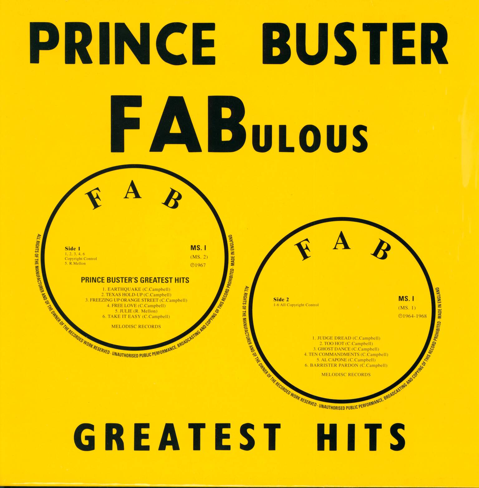 Prince Buster: Fabulous Greatest Hits