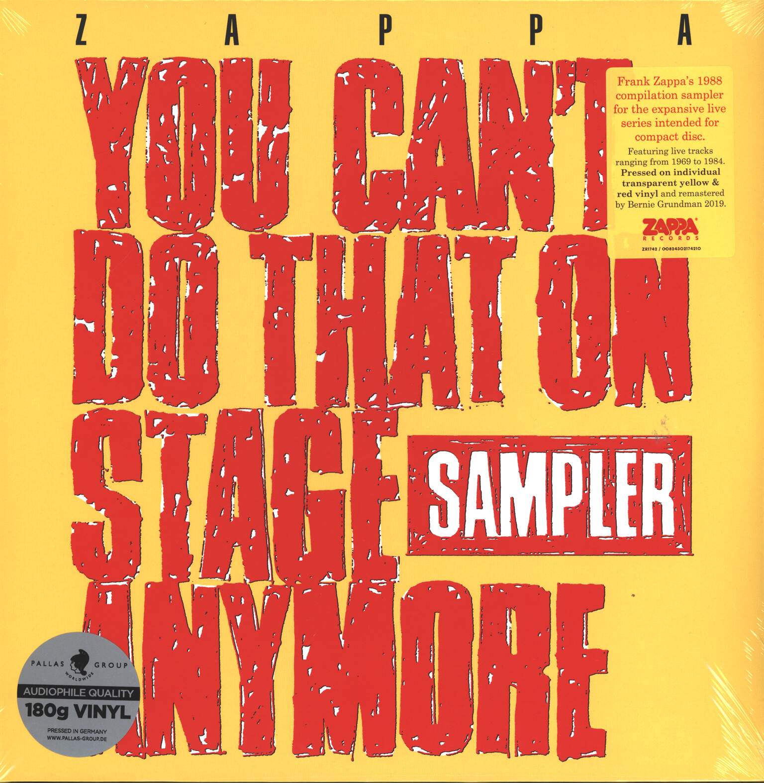 Frank Zappa: You Can't Do That On Stage Anymore (Sampler)